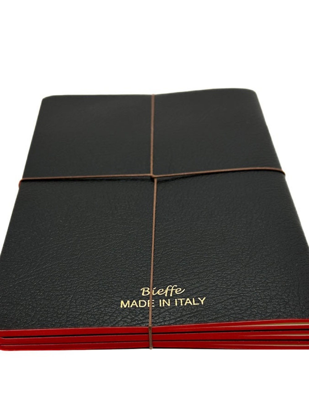 Bieffe Handmade in Italy Black set of 3 notebooks - Picture 5 of 9